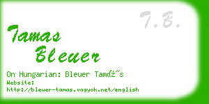 tamas bleuer business card